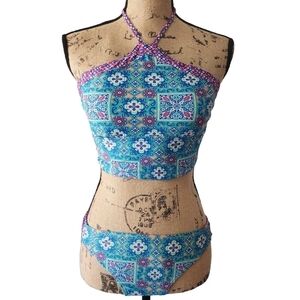Arizona 2-piece Halter Floral Bikini - M/L